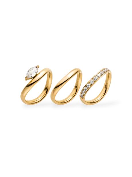 Lumi Trio Ring Set