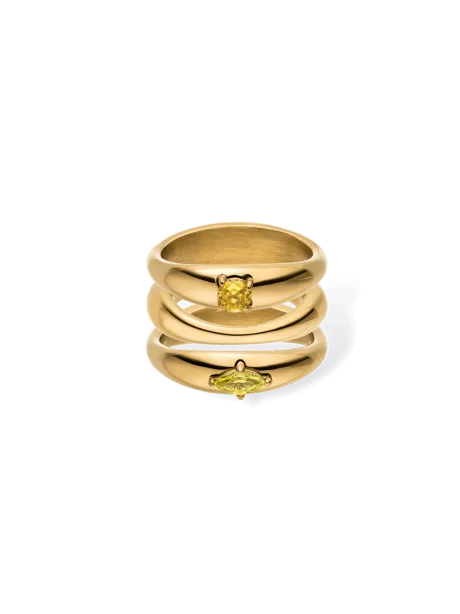 Soft Curve Ring Set