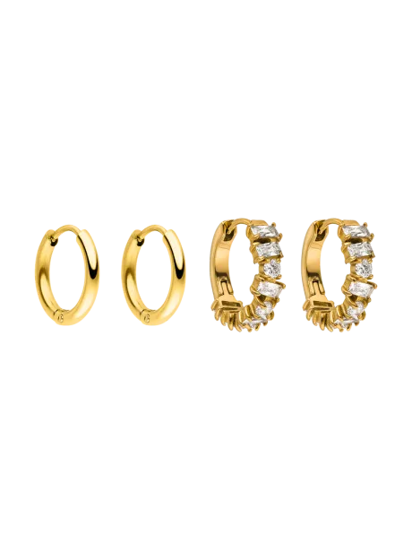 Statement Glitter Ohrring Set