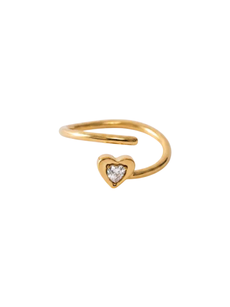 Adjustable Heart Ring