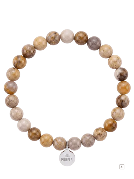 Korallen Jade Perlenarmband