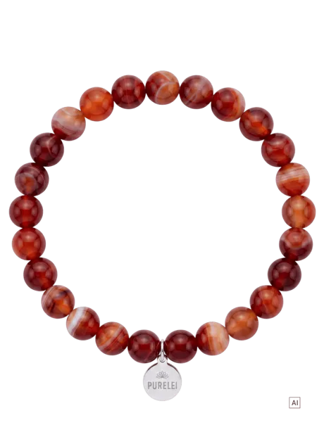 Roter Achat Armband