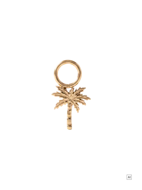 Palm Tree Ohrring-Charm