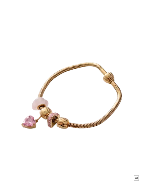 LEI Armband Pink Hearts Set