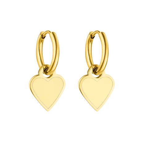 Butter Yellow Heart Ohrringe